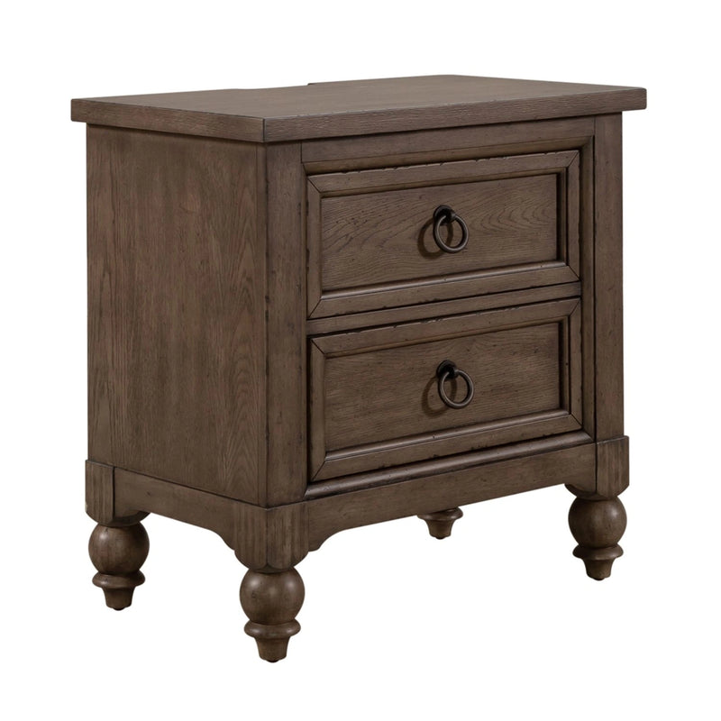 Americana Farmhouse Sleigh Bed, Dresser & Mirror, N/S image