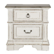 Abbey Park King California Sleigh Bed, Dresser & Mirror, Night Stand image