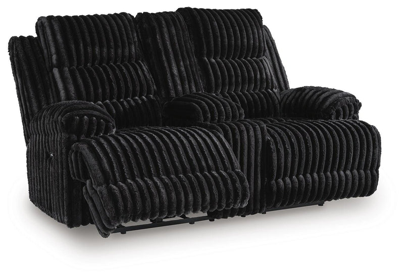 Rhine Falls Reclining Loveseat with Console