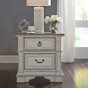 Abbey Park King California Sleigh Bed, Dresser & Mirror, Night Stand image